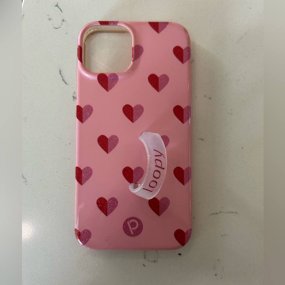 Limited edition Loopy Case Pink Heart iPhone 14 Case